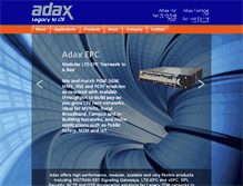 Tablet Screenshot of adax.com